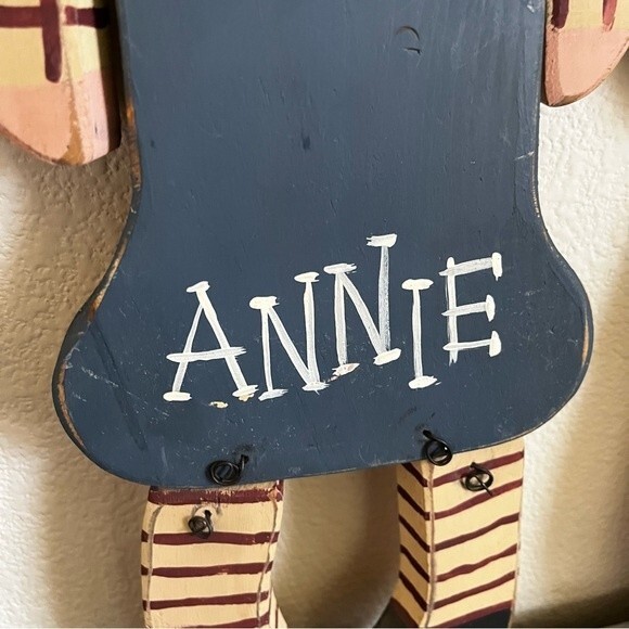 Vintage Raggedy Ann Andy Hand Painted Wooden Board Wall Plaques Pair‎ 19” x 7.5” - Picture 6 of 8